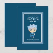 Ivan the ice prince birthday invitation