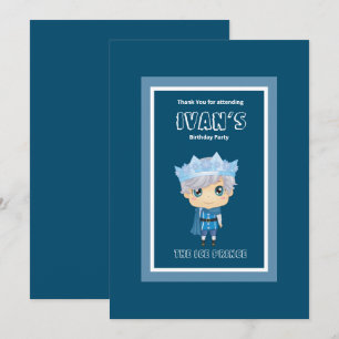 Ivan the ice prince birthday invitation
