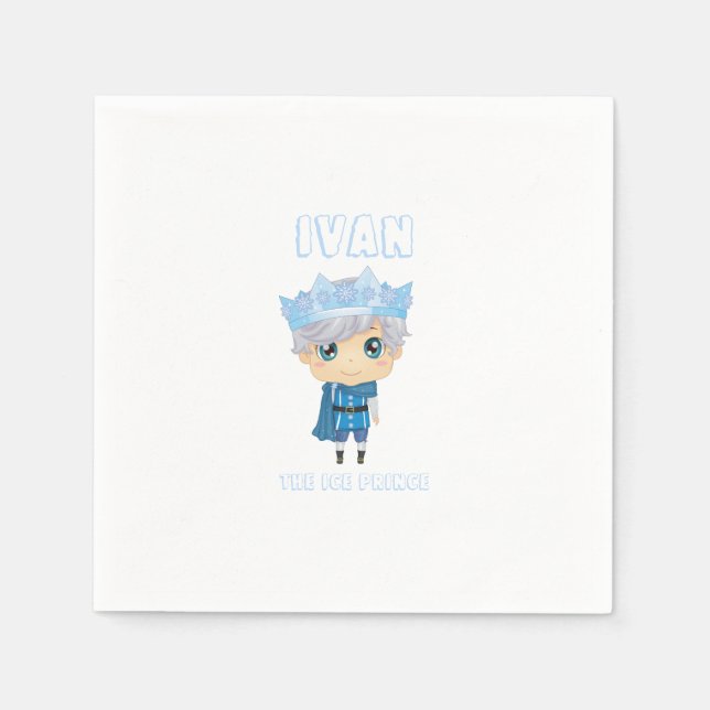Ivan the ice prince paper napkins (Front)