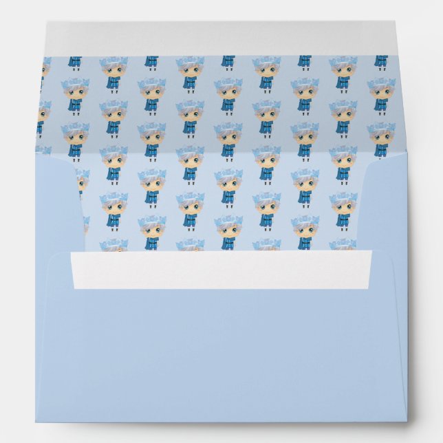Ivan the ice prince white and blue envelope (Back (Bottom))