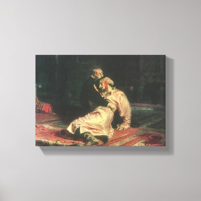 Ivan The Terrible And His Son Canvas Print (Front)