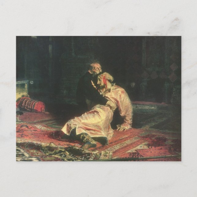 Ivan The Terrible And His Son Postcard (Front)