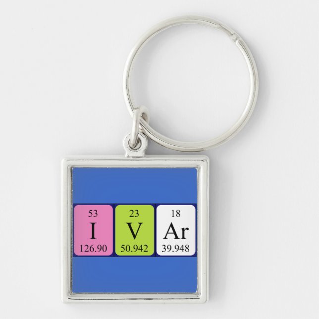 Ivar periodic table name keyring (Front)