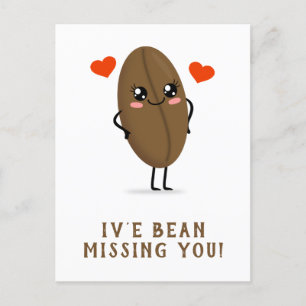 iv'e bean missing you postcard