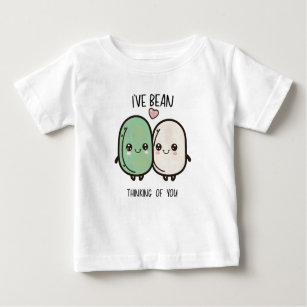 I've Bean Thinking of You Valentines Day Food Pun Baby T-Shirt