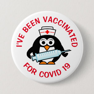 I've been fully vaccinated for covid19 vaccination 3 inch round button