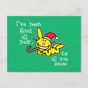 I've Been Good All Year Postcard