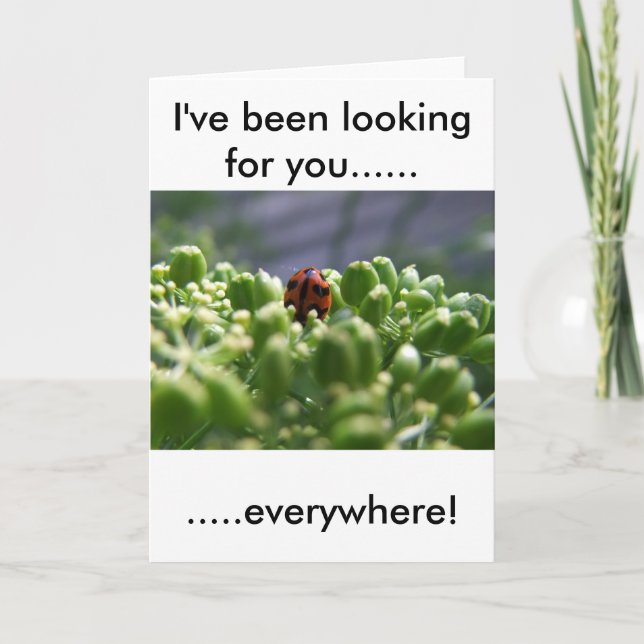 I've been looking for you card (Front)
