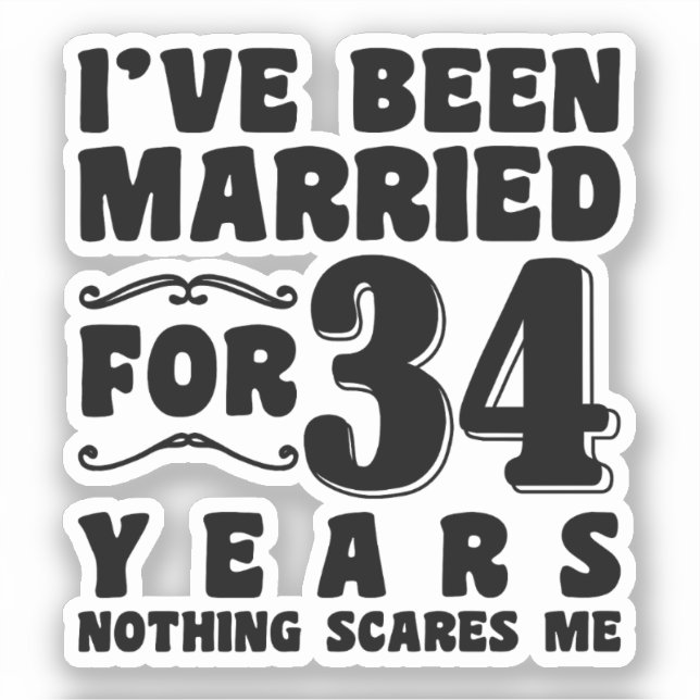 I've Been Married For 34 Years Bachelorette Party (Front)
