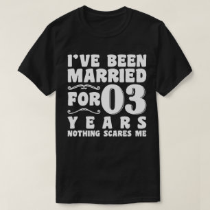 I've Been Married For 3 Years Wedding Anniversary T-Shirt