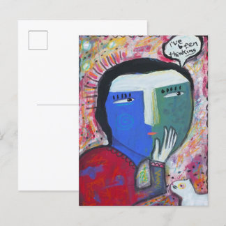 I've Been Thinking Postcard
