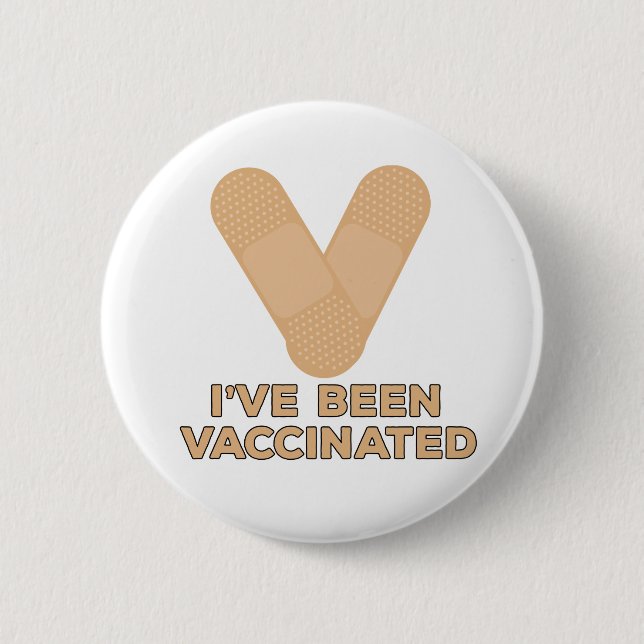 I've Been Vaccinated 2 Inch Round Button (Front)