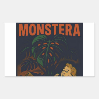 I've Created a Monstera Retro Horror Plant Sticker