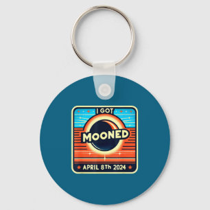 I've Funny Mooned Solar Eclipse April 8 Keychain