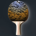 I've Gone Batty For Black Bats & Pretty Moonlight Ping Pong Paddle<br><div class="desc">Ping Pong Paddle printed with a I've Gone Batty For Black Bats & Pretty Moonlight hand drawn graphic artwork drawing design illustration by TheFabricSeal print on demand shop at Zazzle.com #ZazzleMade ©️Original. https://www.zazzle.com/store/thefabricseal This Halloween and anytime of the year classic looking vintage yet modern contemporary style art piece features a...</div>