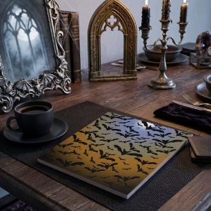 I've Gone Batty For Black Bats & Pretty Moonlight Tile