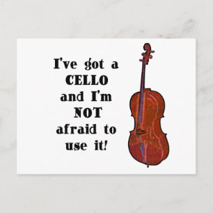 I've Got a Cello Postcard