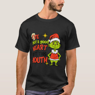 I've Got A Good Heart But This Mouth Funny Christm T-Shirt