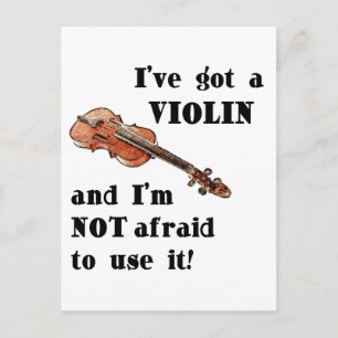 I've Got a Violin Postcard