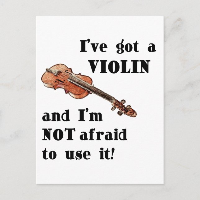I've Got a Violin Postcard (Front)