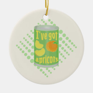 I've got apricots Tin of fruit Ceramic Ornament