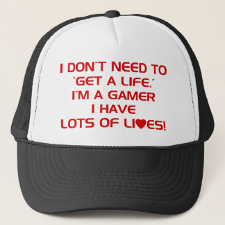 I've Got Lots Of Lives - Gamer Gaming Video Games Trucker Hat