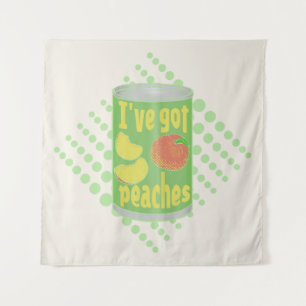 I've got peaches Tin of fruit Tapestry