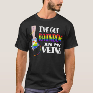 I've got rainbow in my veins Design for a Gay peop T-Shirt