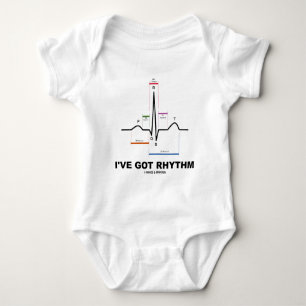 I've Got Rhythm (ECG - EKG Heart Beat) Baby Bodysuit