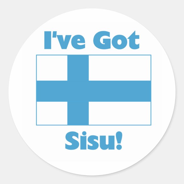 I've Got Sisu Classic Round Sticker (Front)