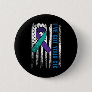 Ive Got Your 6 Six Police Suicide Awareness Law En 2 Inch Round Button