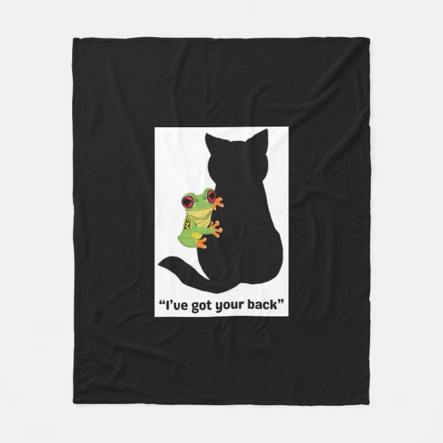 I've got your back fleece blanket (Front)