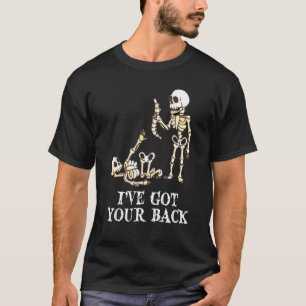 I've Got Your Back Halloween Skeleton Skull  Men&  T-Shirt
