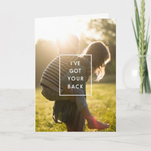 I've got your back mom Mother's Day Card