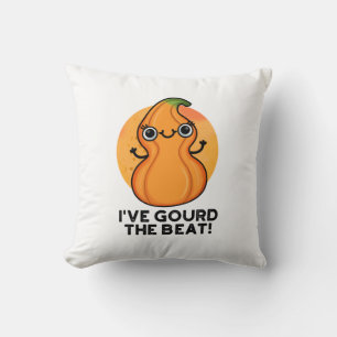 I've Gourd The Beat Funny Veggie Pun Throw Pillow