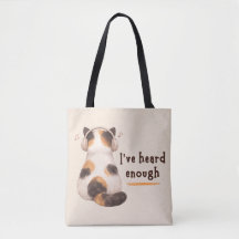"I've heard enough" Cat Wearing Headphone