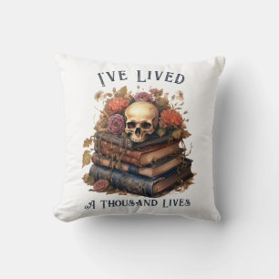 I've Lived A Thousand Lives, Book Lover Throw Pillow