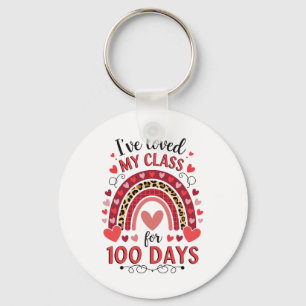 I've Loved My Cl For 100 Days School Valentine Tea Keychain