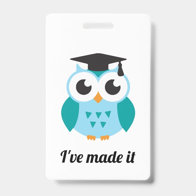 I've made it cute wise owl badge (Front)