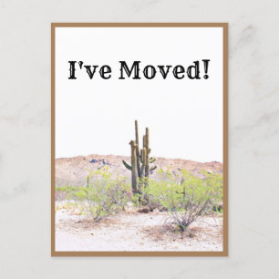 I've Moved Arizona Desert New Address Announcement Postcard
