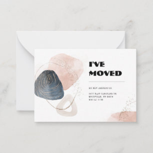 I've Moved Change of Address Typography Moving Card