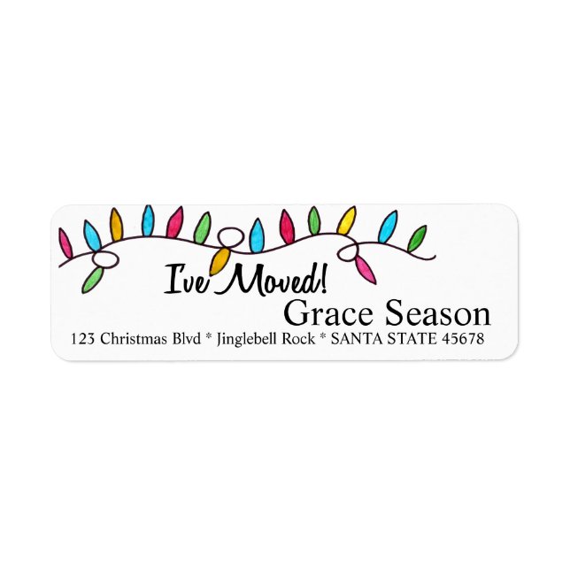 I've Moved  Christmas Tree Lights (Front)