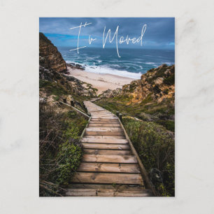 I've Moved New Address Announcement Beach Ocean Postcard