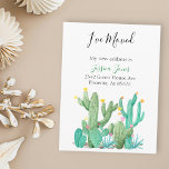 I've  Moved New Address Announcement House Cactus Postcard<br><div class="desc">This design was created though digital art. It may be personalized in the area provide or customizing by choosing the click to customize further option and changing the name, initials or words. You may also change the text colour and style or delete the text for an image only design. Contact...</div>