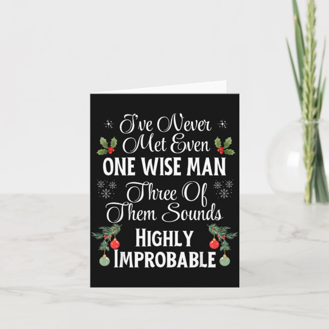 I've Never Met Even One Wise Man Three Sounds Impr Card (Front)