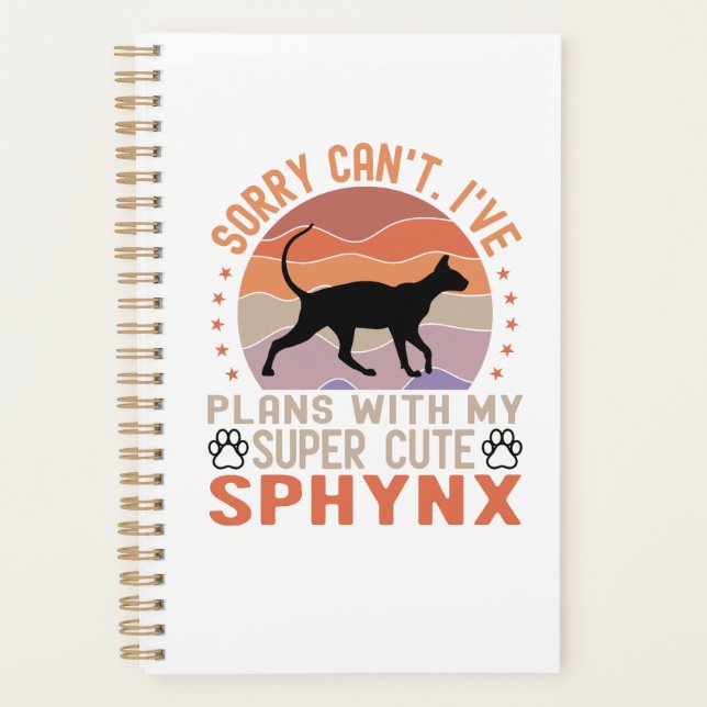 I've plans with my Sphynx cat Planner (Front)