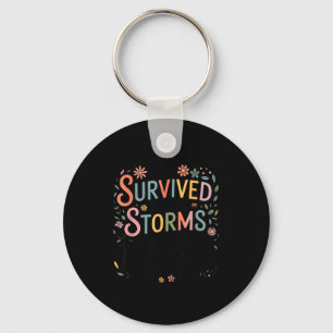 I've Survived Too Many S Quote Floral Shirt Women  Keychain