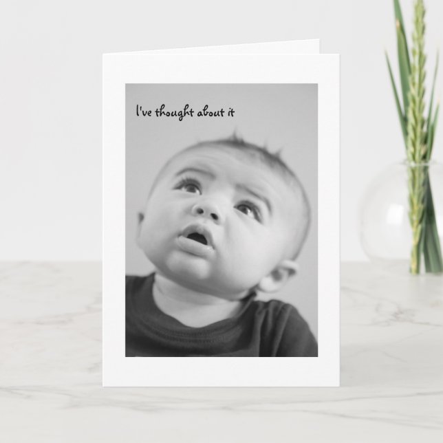 I've thought about it card (Front)