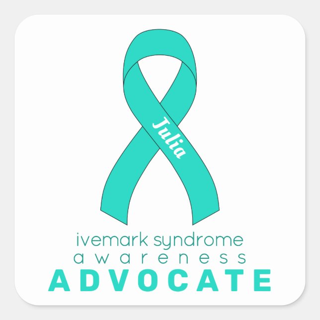 Ivemark Syndrome Advocate White Square Sticker (Front)