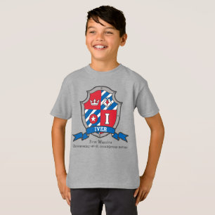 Iver boys name meaning knights crest monogram I  T-Shirt